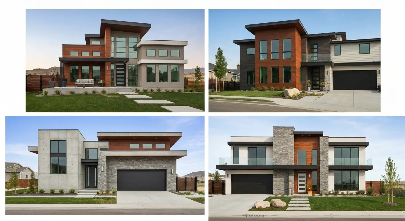 Modern homes in a South Jordan Utah master-planned community