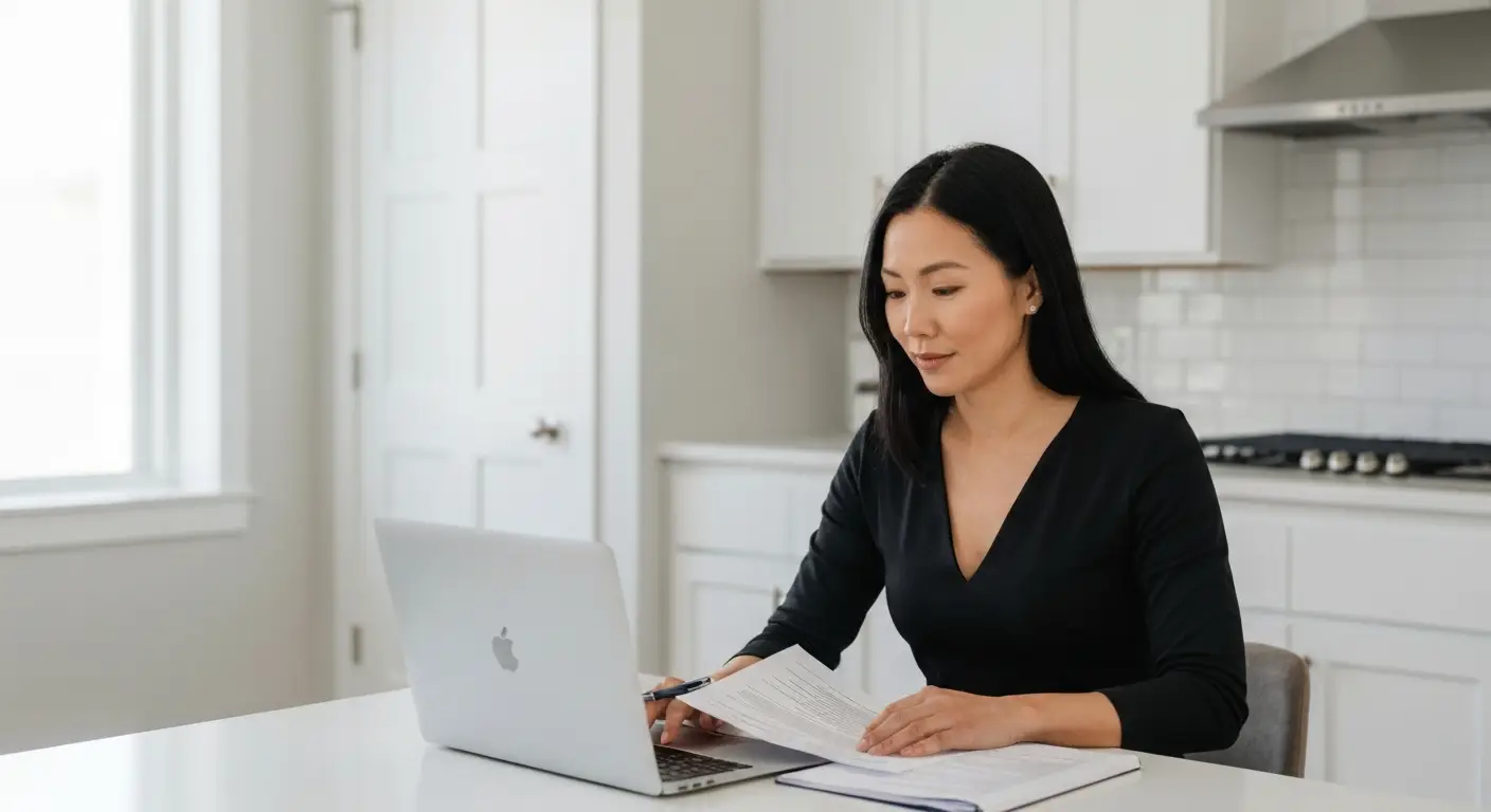 Reviewing Utah mortgage documents and home buyer paperwork